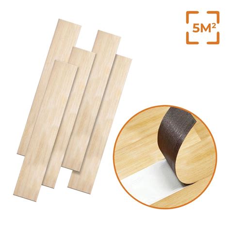 Piso Adhesivo PVC 5 Metros Cuadrados Madera Texturizada BUYPAL