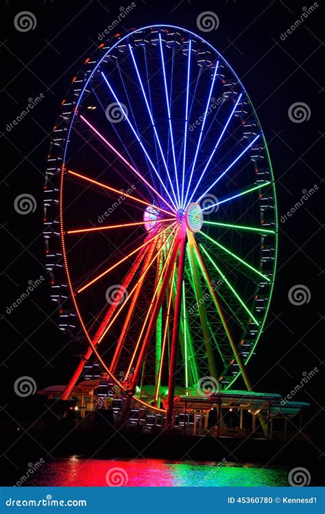 National Harbor Ferris Wheel Stock Photo - Image of washington, harbor ...