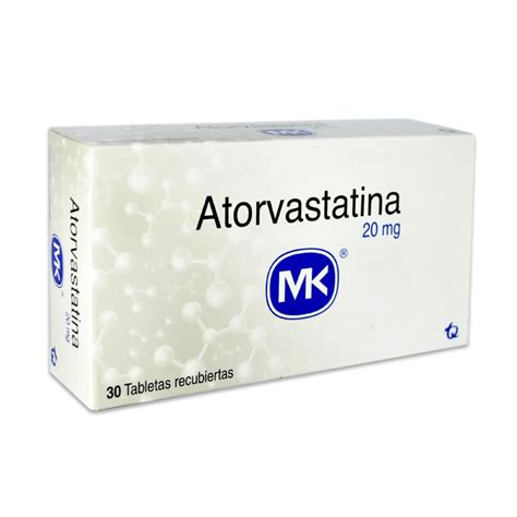 Atorvastatina Mk 20mg X 30 Tabletas Siman El Salvador