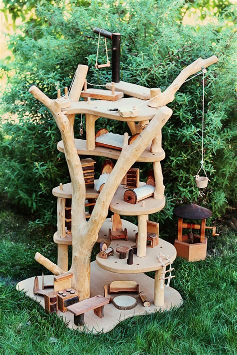 Wooden Treehouse Toy Waldorf - Diy Projects