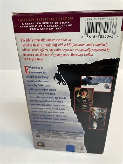 The Good Son Vhs Macaulay Culkin Elijah Wood Thriller Ebay