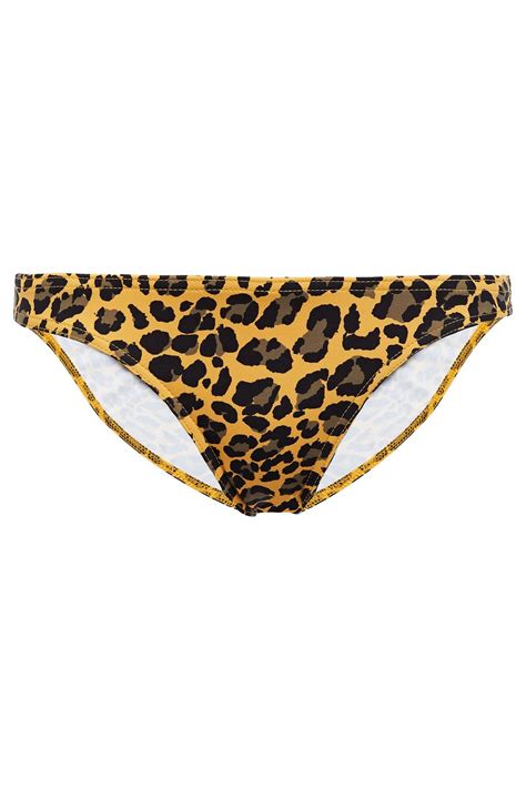 Zimmermann Separates Sculpt Leopard Print Low Rise Bikini Briefs The