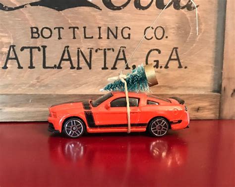 Ford Mustang Boss Carrying Christmas Tree Ornament Etsy