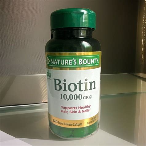 Biotin 10 000 Mcg Nature S Bounty 120 Rapid Release Softgels New Ebay