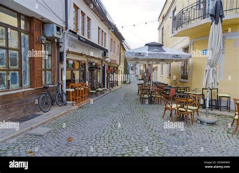 Prizren old city center Marin Barleti street in Kosovo Stock Photo - Alamy