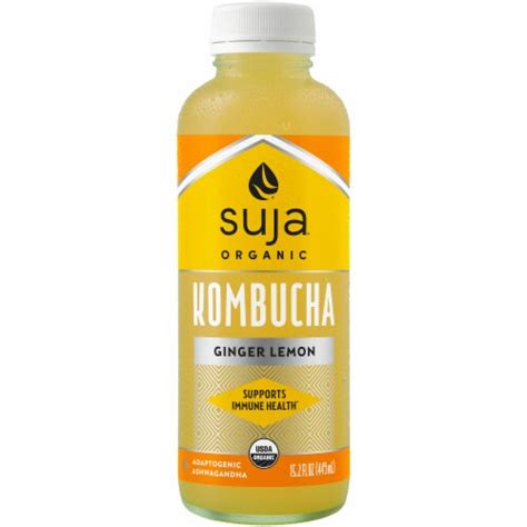 Suja Ginger Lemon Kombucha, 15.2 fl oz - Kroger