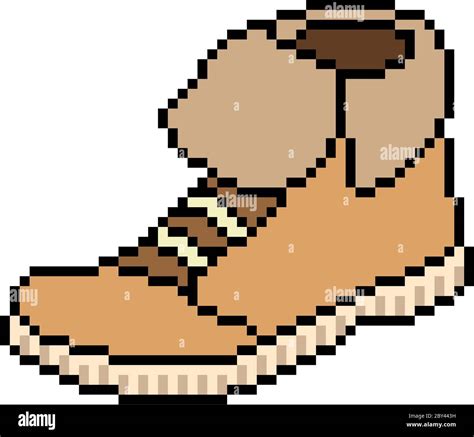 Vector Pixel Art Shoe Isolated Stock Vector Image And Art Alamy