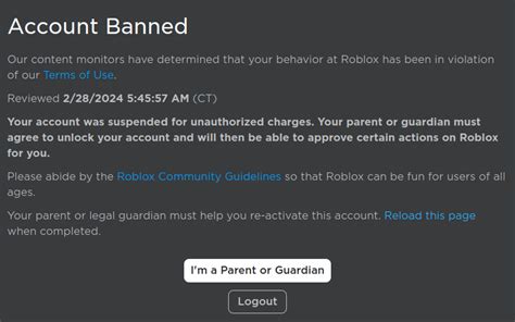 Accidentally Used Parents Card And Got Banned Parent Wont Use Their Id