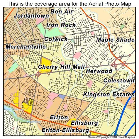 Aerial Photography Map of Cherry Hill Mall, NJ New Jersey