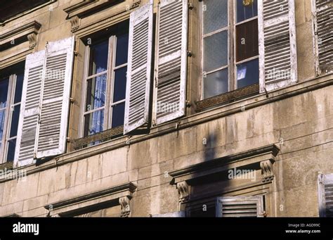 Building Facade in a French Village Stock Photo - Alamy