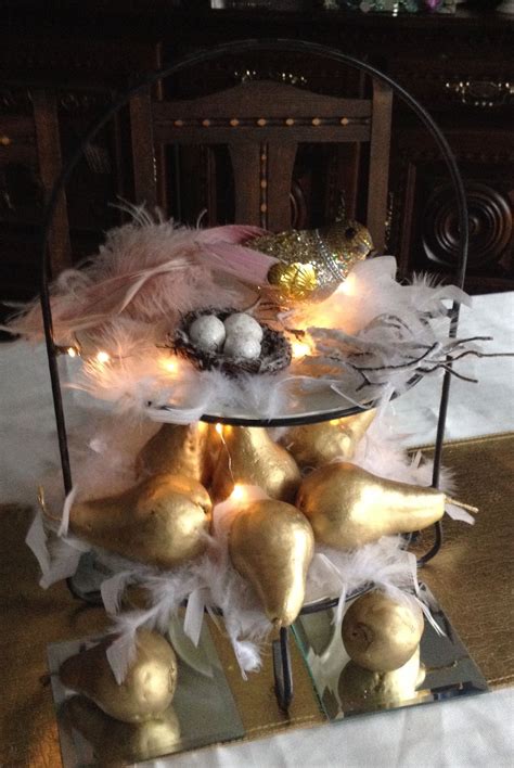 12 Days Of Christmas Table Centrepiece A Partridge In A Pear Tree