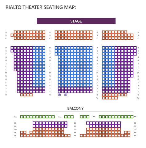 Rialto Seating Map — Northwest Sinfonietta