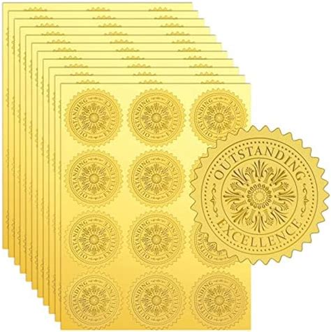 Amazon PaperDirect Deluxe Embossed Achievement Torch Gold Foil