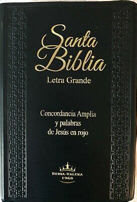 Biblia Letra Grande Reina Valera 1960 Manual de vinilo negro índice