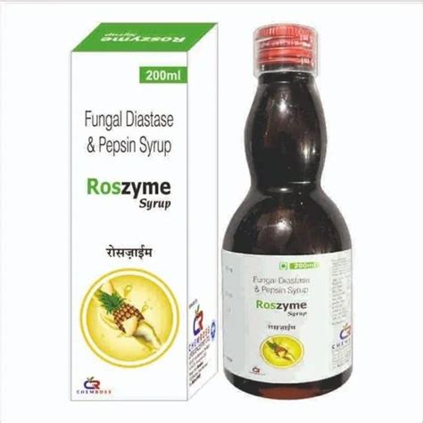 Roszyme Fungal Diastase With Pepsin Syrup 200 Ml Bottle Prescription