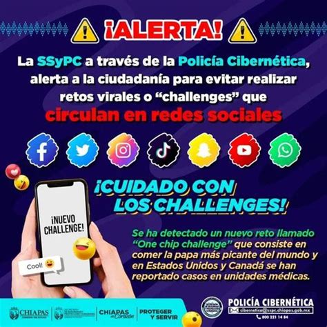 La Ssypc Te Invita A Tomar Tus Precauciones Con Los Retos Virales Que