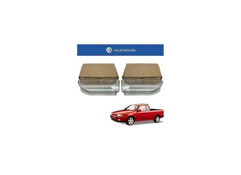 Lente Farol Auxiliar Volkswagen Saveiro G2 1997 Fortluz Par em Promoção