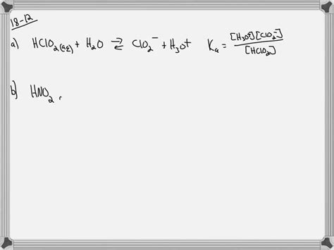 Solved Write Ionization Equations And Acid Ionization Constant