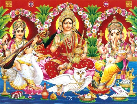 Download Lord Ganesh Lakshmi Saraswati - Teahub.io