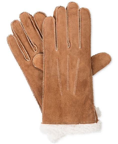 Isotoner Signature Isotoner Women S Suede Gloves With Moccasin Stitch Macy S