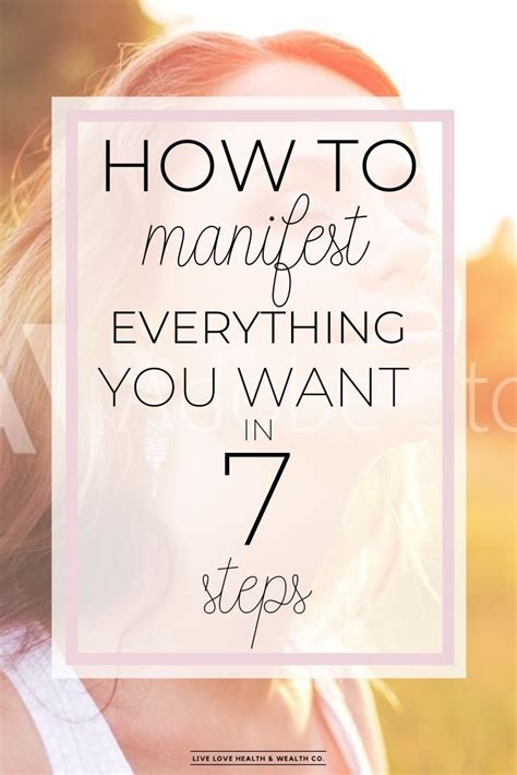 How To Manifest Your Dreams Into Reality Live Love Health Wealth