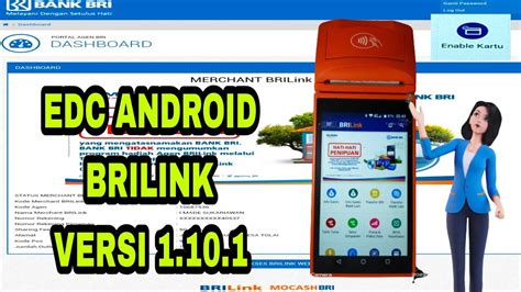 Cara Update Edc Android Mpos Brilink Mobile Ke Versi Youtube