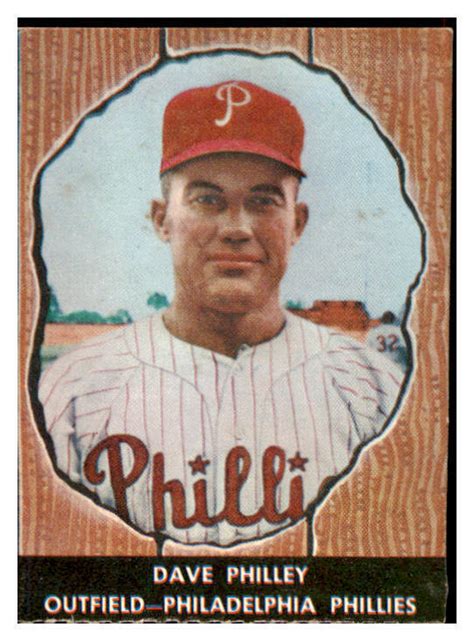 1958 HIRES 12 DAVE PHILLEY PHILLIES EX MT NO TAB 456576 KYCARDS EBay