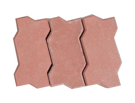 Cement Zigzag Paver Block Stone For Flooring Thickness 80mm At Rs 36