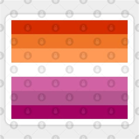 Lesbian Pride Flag Lesbian Pride Flag Sticker TeePublic