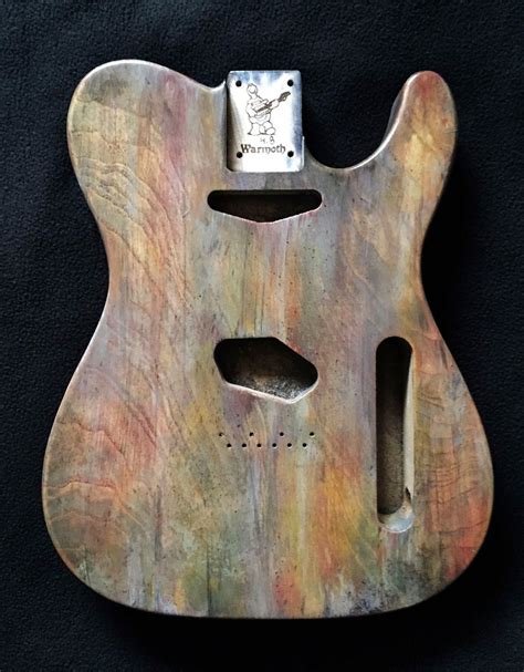 Custom Hand Painted Warmoth Tele Body Swamp Ash Barncaster Finish