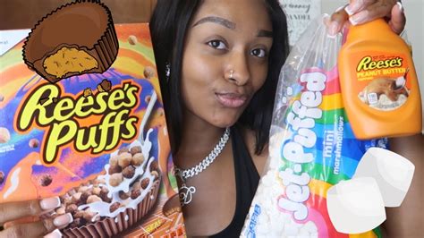 Try These Reeses Puff Marshmallow Treats W Me🍫 Youtube