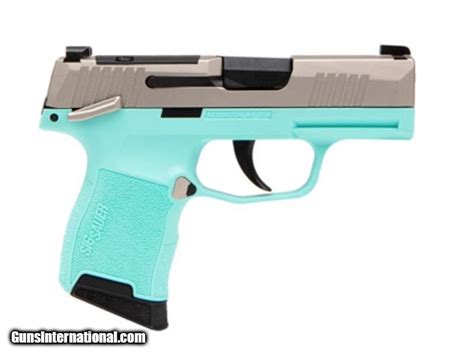 Sig Sauer P365 380 Acp Robins Egg Blue And Silver 365 380 Reb Ms