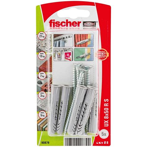 Fischer Universaldübel UX 8 x 50 R S K NV / 5 Stk. kaufen bei OBI