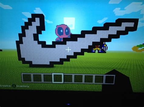 Nike logo pixel art | Minecraft Amino