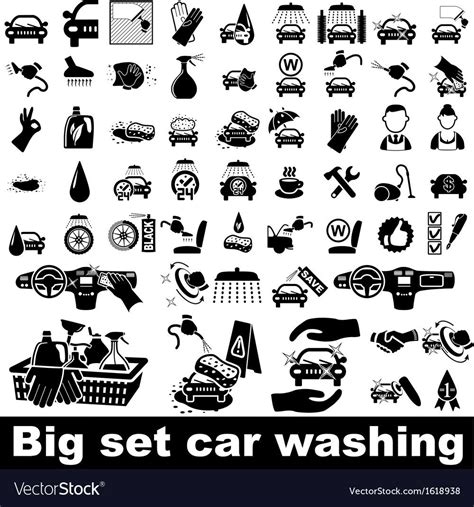 Car Wash Four Variants Car Wash Stock Vector Royalty Free 178805039