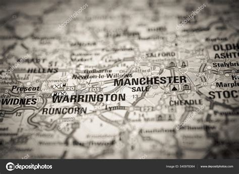 Manchester Map Stock Photo by ©aallm 540978364