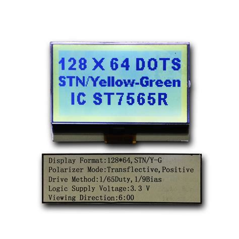 128X64 Pixels Graphic LCD Module 12864 LCD Screen Display 128 64