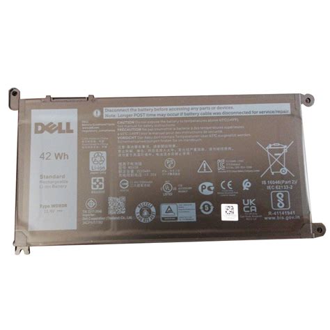 Dell Wdx R Internal Battery Battery Type Lithium Ion Capacity Wh