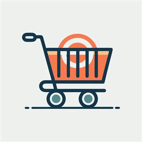 Digital Cart Sleek Logo Design For An Online Market Trolley Premium