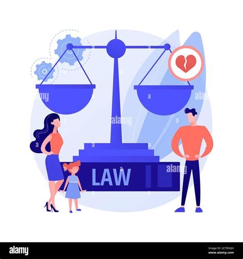 Matrimonial Law Abstract Concept Vector Illustration Stock Vector Image