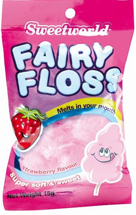 Sweetworld Fairy Floss 15g Strawberry Flavour Worldwide Lollies