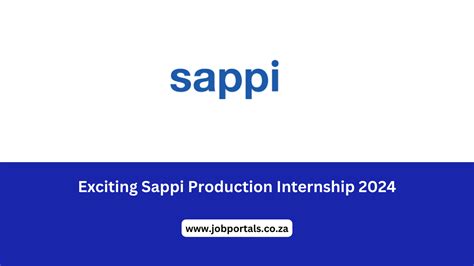 Exciting Sappi Production Internship 2024 Jobportals Co Za