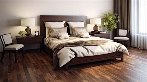 Dark Wood Floor Bedroom Inspirations You Don't Wanna Miss