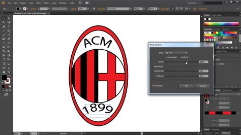 Come Disegnare Il Logo Ufficiale Di Ac Milan Con Adobe Illustrator