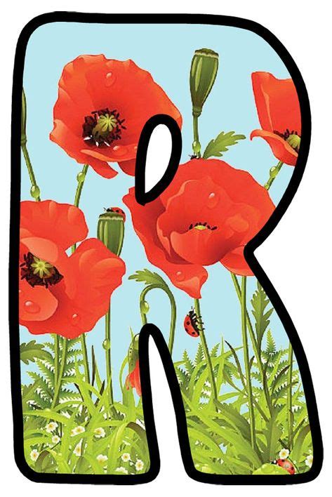 Poppy Letters Ideas Poppies Letters Alphabet