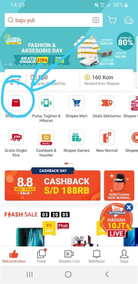 Cara Melihat Official Store Di Shopee BAJUYULI Blog