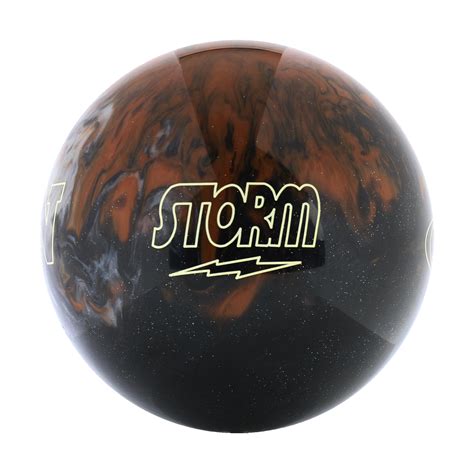 Polyester Bowling Ball Storm Spot On Black Silver Caramel