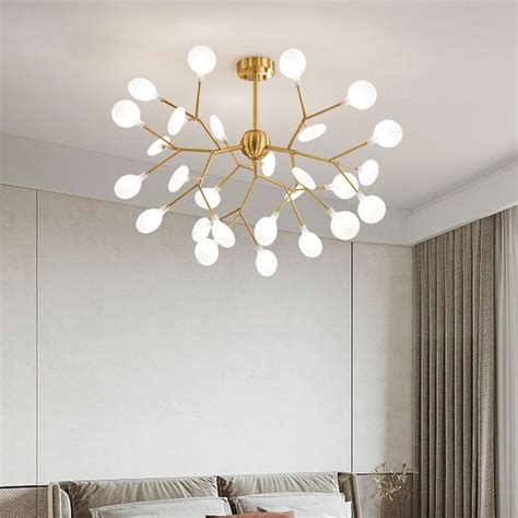 Acrylic Branch Pendant Chandelier Minimalist Led Hanging Ceiling Light