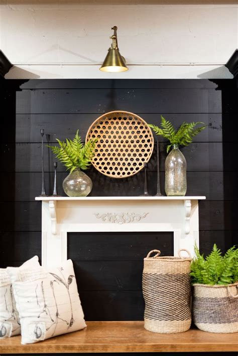 Simple Mantel Decoration For Fall Magnolia Home Decor Blue Living