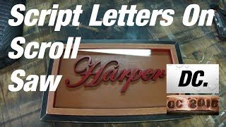 scroll saw letter patterns - Woodworking Challenge